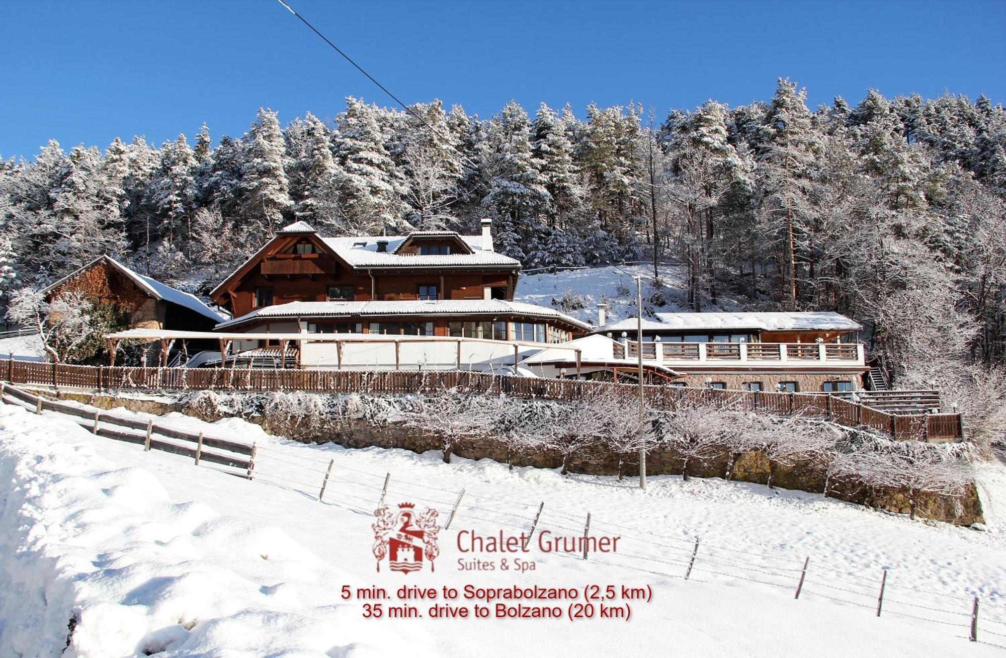 סופראבולצנו Chalet Grumer Suites&Spa מראה חיצוני תמונה